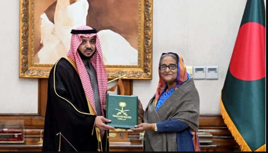 টানা চতুর্থবার সরকার গঠন করায় প্রধানমন্ত্রী শেখ হাসিনাকে সৌদি যুবরাজের অভিনন্দন টানা চতুর্থবার সরকার গঠন করায় প্রধানমন্ত্রী শেখ হাসিনাকে সৌদি যুবরাজের অভিনন্দন