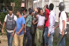 সিলেটে ছাত্রদলের মিছিলে পুলিশের বাধা, সংঘর্ষ : আটক ৪০