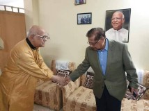 অর্থমন্ত্রীর সঙ্গে ইনাম চৌধুরীর সৌজন্য সাক্ষাৎ, বিএনপিতে সমালোচনা