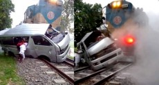 মর্মান্তিক: মাইক্রোবাসে ট্রেনের ধাক্কায় বর-কনেসহ নিহত ৯