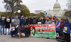 খালেদা জিয়ার মুক্তির দাবিতে ওয়াশিংটনে বিএনপির বিক্ষোভ