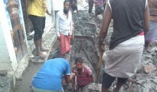 সেই মসজিদের পাশে গ্যাসের ২ লাইনে লিকেজ