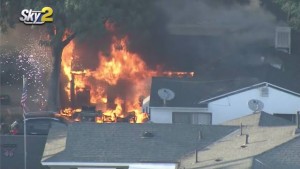 লস এঞ্জেলেসে বাড়িতে আগুন, মৃত ১