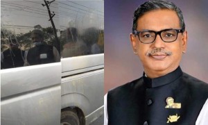 শপথ নিতে যাওয়ার পথে কাদের মির্জার গাড়িবহরে হামলা