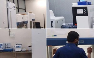 বিমানবন্দরে বসল করোনার টেস্টিং ল্যাব