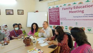 পরিবারের সহযোগীতা মাদকনির্ভরশীল ও মানসিক রোগীদের সুস্থতার পথকে দীঘার্য়িত করতে পারে