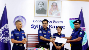 সিলেট রেঞ্জের শ্রেষ্ঠ এসআই বিশ্বনাথ থানার আজহার