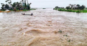 সুরমা নদীর ছাতক পয়েন্টে পানি বিপৎসীমার ৪১ সেন্টিমিটার উপরে
