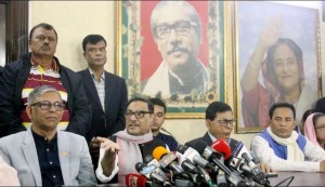 সহিংসতা ও ষড়যন্ত্র করে নির্বাচন বানচাল করা যাবে না: ওবায়দুল কাদের