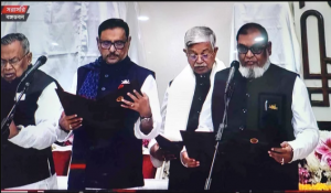 শপথ গ্রহণ করলেন মন্ত্রিসভার সদস্যরা
