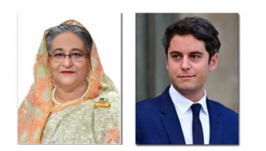 ফ্রান্সের নবনিযুক্ত প্রধানমন্ত্রী গ্যাব্রিয়েল আতালকে প্রধানমন্ত্রী শেখ হাসিনার অভিনন্দন