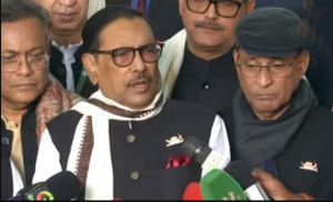 সরকার হঠাতে ষড়যন্ত্রকারীরা বিদেশি বন্ধুদের দিকে তাকিয়ে আছে : ওবায়দুল কাদের