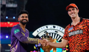 টস জিতে ব্যাটিংয়ের সিদ্ধান্ত নেন হায়দরাবাদ অধিনায়ক প্যাট কামিন্স