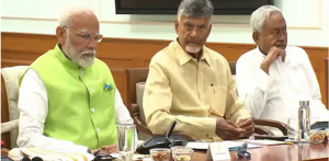 নির্বাচনে জয়ী হওয়ার পর বিজেপির নেতৃত্বাধীন ন্যাশনাল ডেমোক্রেটিক অ্যালায়েন্স