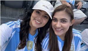 আর্জেন্টিনা বনাম চিলির জমজমাট ম্যাচ দেখতে যুক্তরাষ্ট্রে মেহজাবিন-ফারিণ