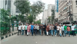 নয়াপল্টনে ছাত্রদলের পদ-বঞ্চিতদের বিক্ষোভ মিছিল