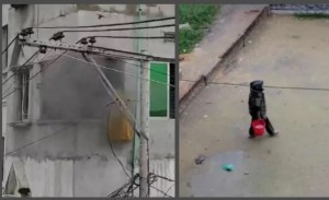 ভবনে বিকট শব্দে ফাটলো বোমা