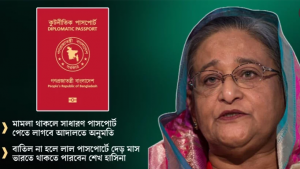 শেখ হাসিনা ও সাবেক মন্ত্রী-এমপিদের লাল পাসপোর্ট বাতিল