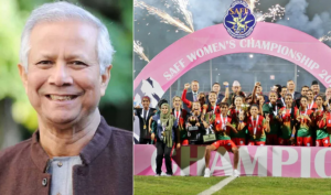 নারী ফুটবল দলকে প্রধান উপদেষ্টার অভিনন্দন