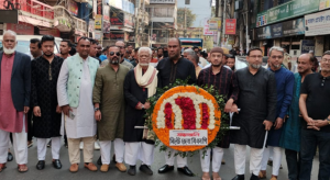 ভাষা শহীদদের স্মরণে সিলেটবাসী