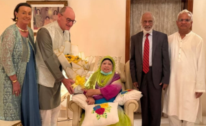 জার্মান রাষ্ট্রদূতের সঙ্গে সাক্ষাৎ করলেন খালেদা জিয়া