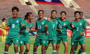 দক্ষিণ কোরিয়ার সঙ্গে প্রথমার্ধে ড্র: বাংলাদেশের মেয়েদের দারুণ লড়াই