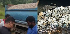 সিলেটে সাদা পাথর লুটপাট: অভিযানে পাথর উদ্ধার ৩৫ হাজার ঘনফুট