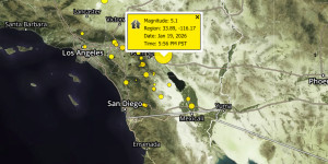 ইন্ডিওর কাছে ৪.৯ মাত্রার ভূমিকম্পে কেঁপে উঠল দক্ষিণ ক্যালিফোর্নিয়া