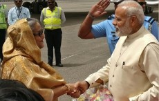চার দিনের সফরে ভারতে শেখ হাসিনা, মোদির উষ্ণ অভ্যর্থনা