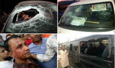 খালেদা জিয়ার গাড়িবহরে হামলা, পথে পথে বাধা