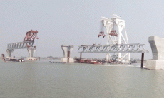 পদ্মা সেতুতে দ্বিতীয় স্প্যান বসতে পারে আজ
